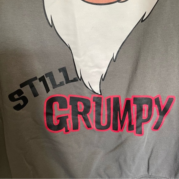 Disney Grumpy Snow White & the 7 Dwarfs Hooded Sweatshirt Women’s  Large - Picture 4 of 8